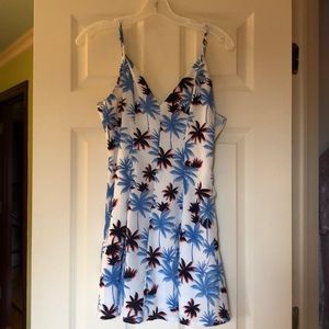 Palm Tree Skater Dress (never worn before)